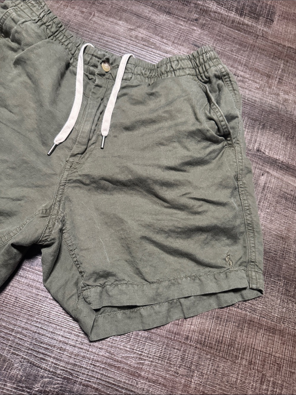 Polo by Ralph Lauren Olive Green Drawstring Men's Shorts - Picture 3 of 7